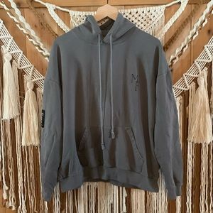 Mayfair The Label Grey Hoodie Sweatshirt One Size Petite